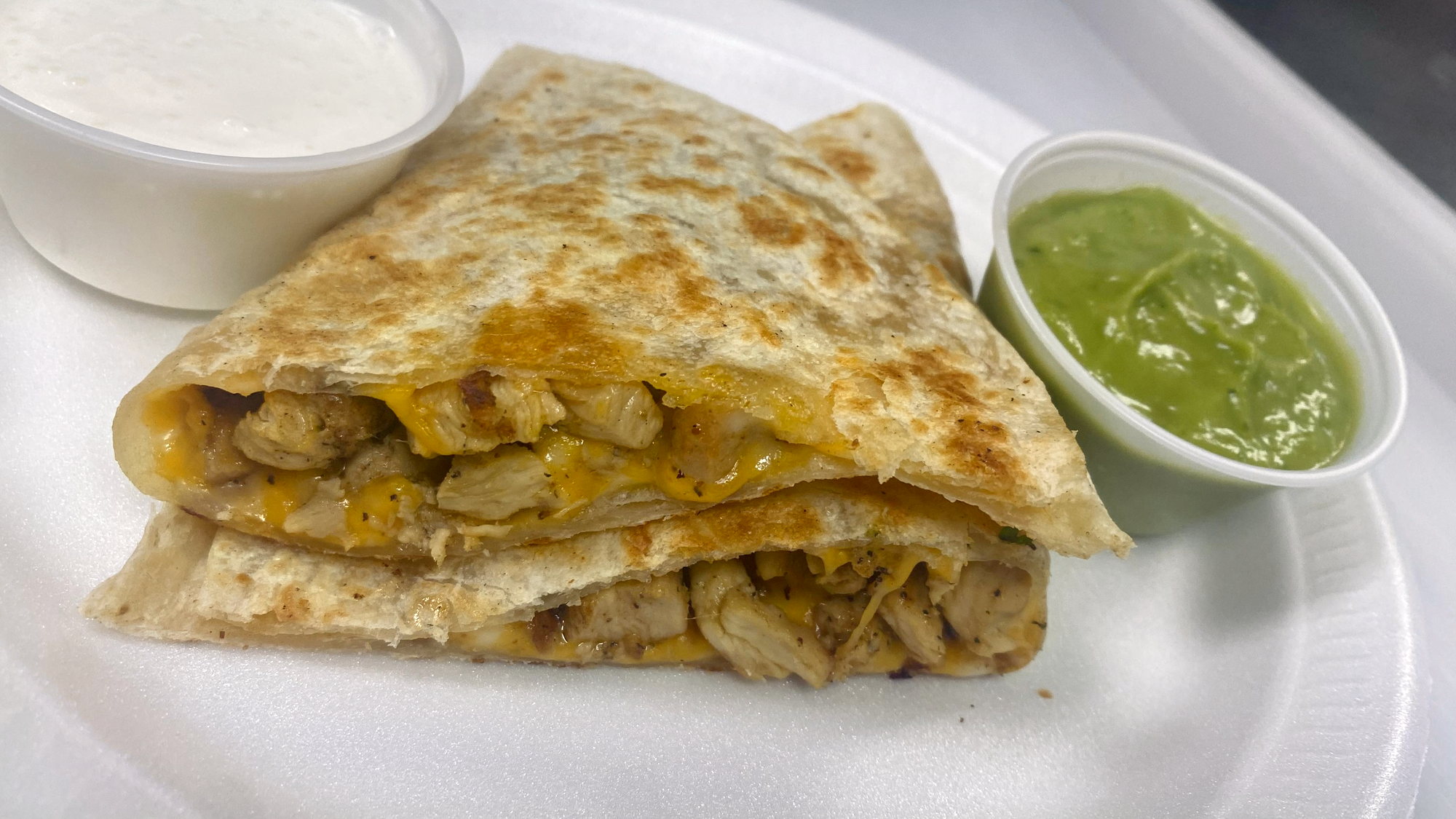 Pollo Asado Quesadilla.