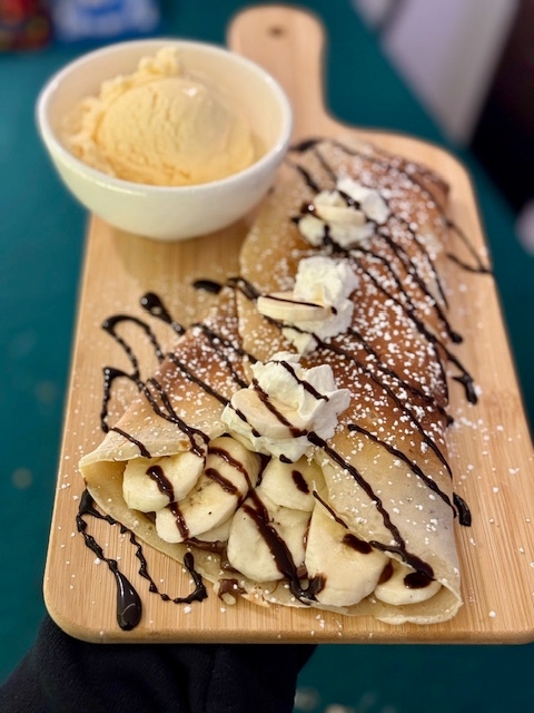 Nutella & Banana Crepe.