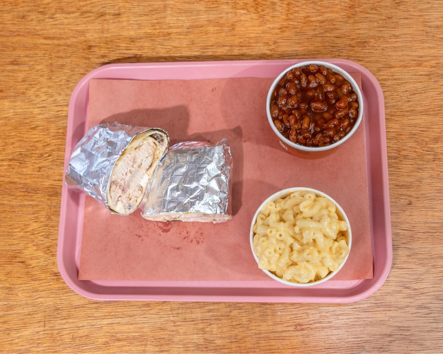 Smoked Chicken Caesar Wrap Meal.