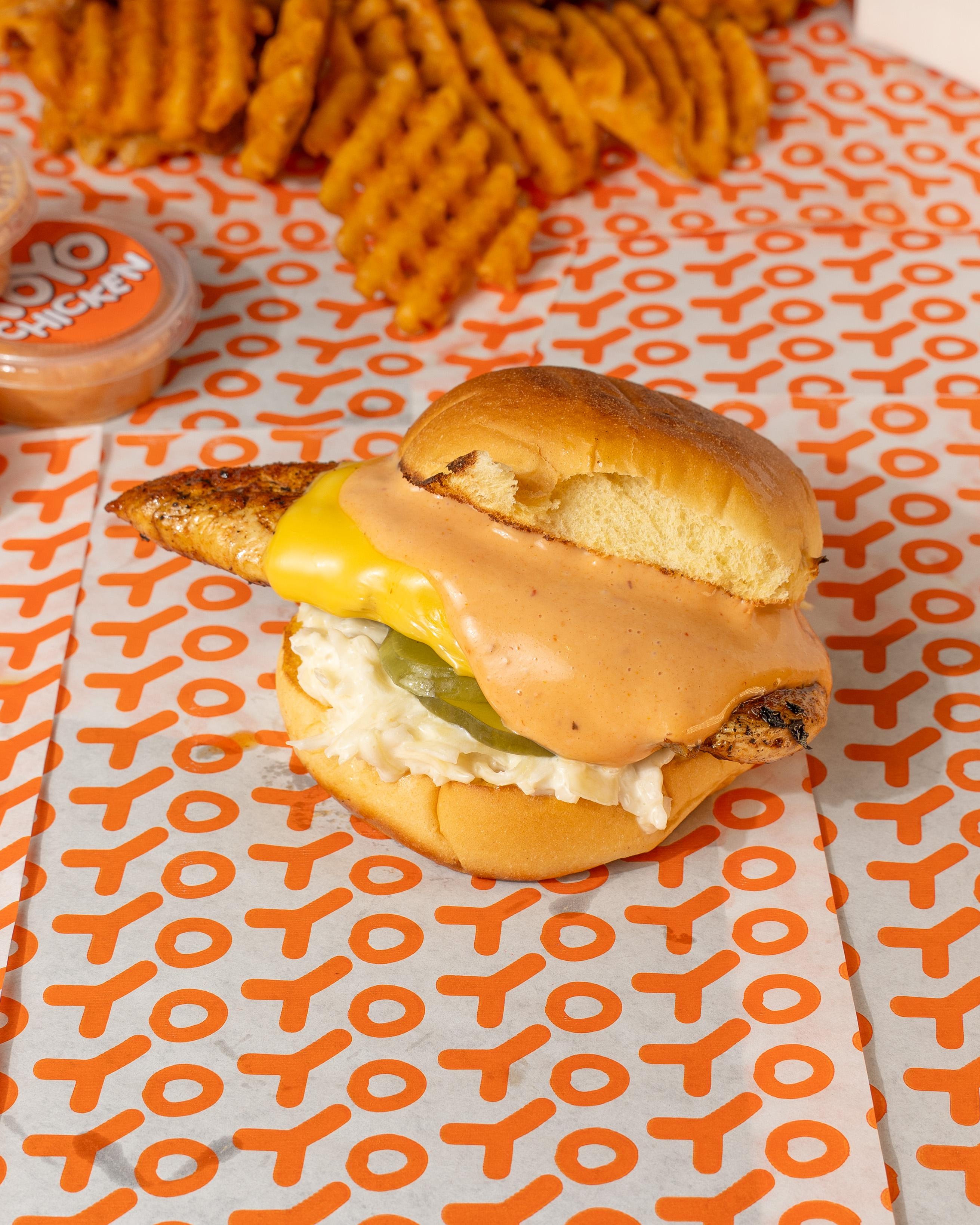 YoYo Grilled Chicken Sandwich Combo.