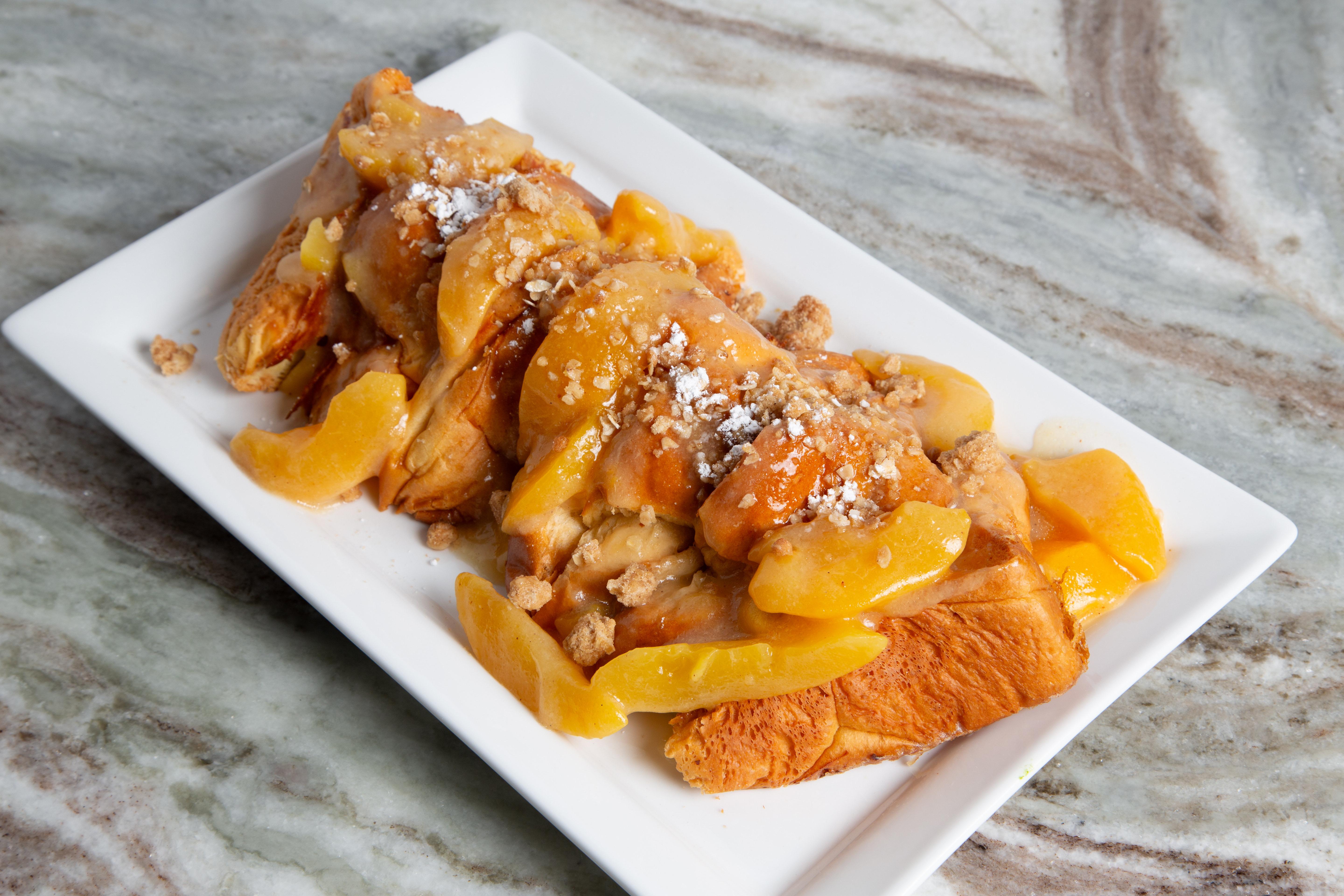 Peach Cobbler French Toast.