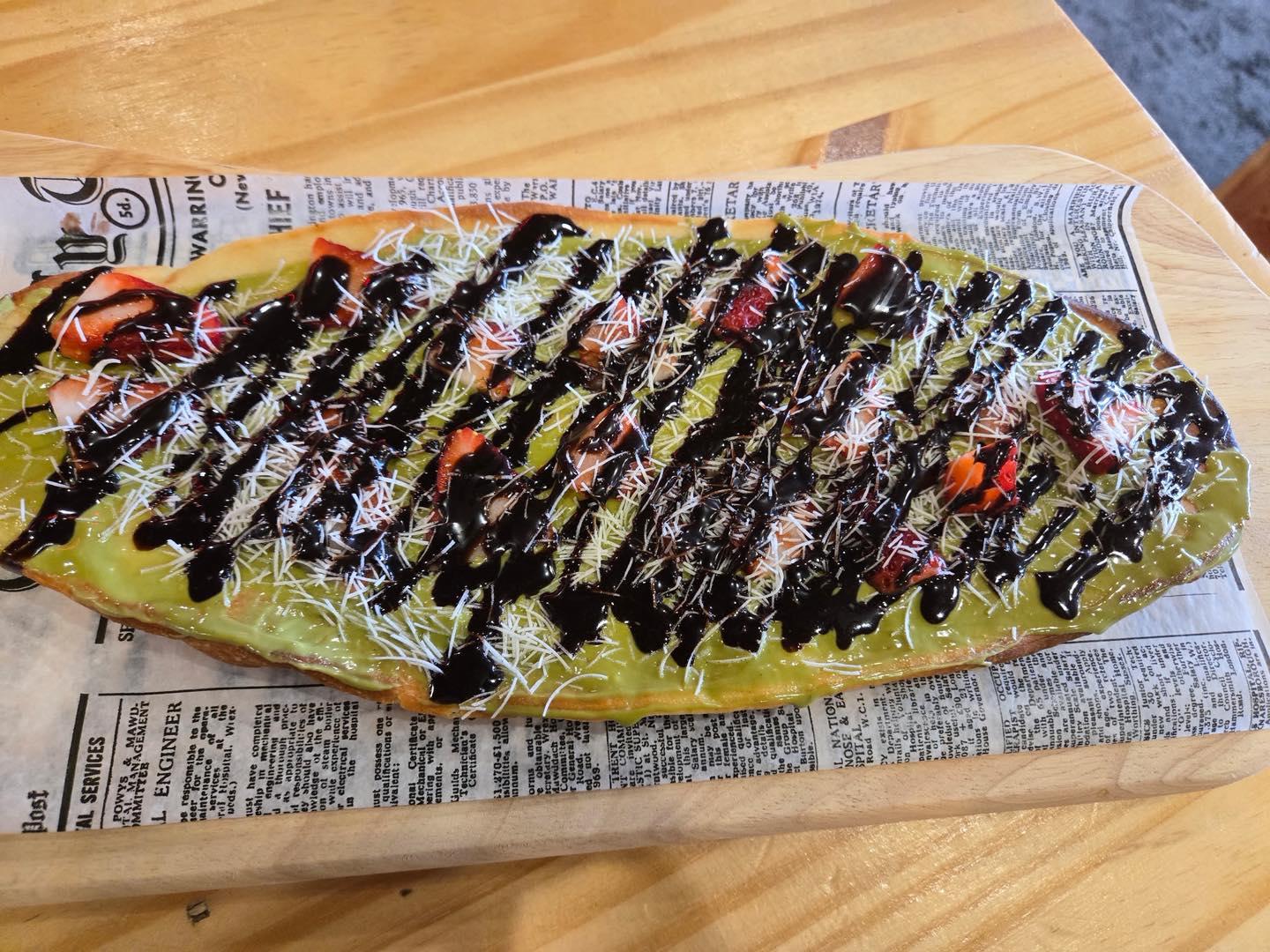 Dubai Chocolate Flatbread.