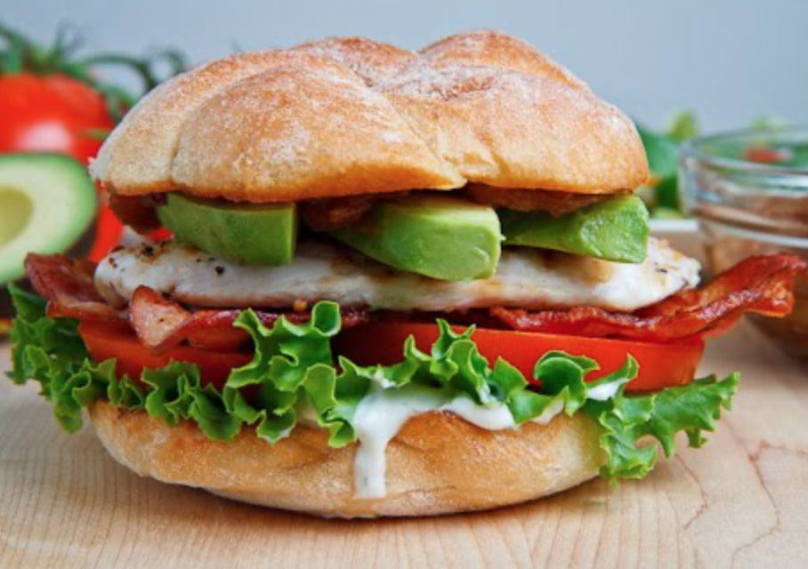 Avocado Chicken Sandwich.