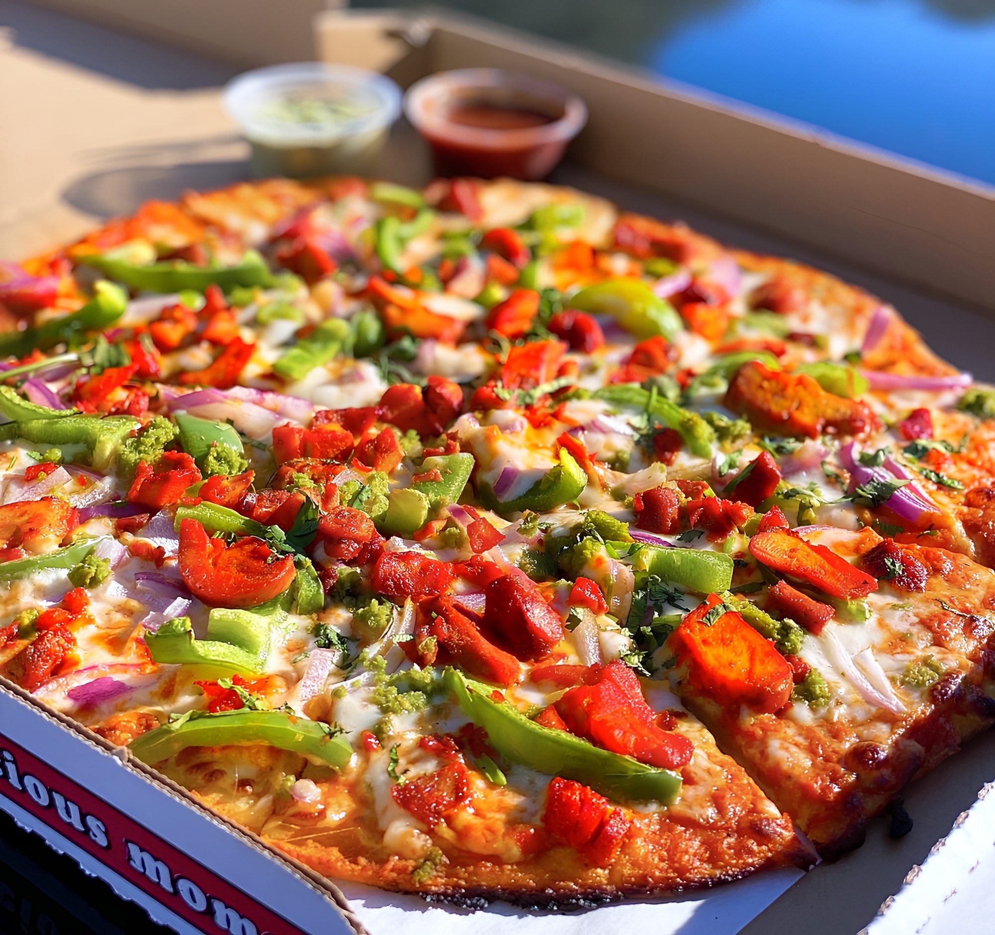 Chicken Tikka Pizza.