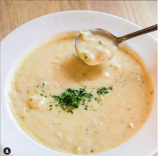 New England Clam Chowder Soup.