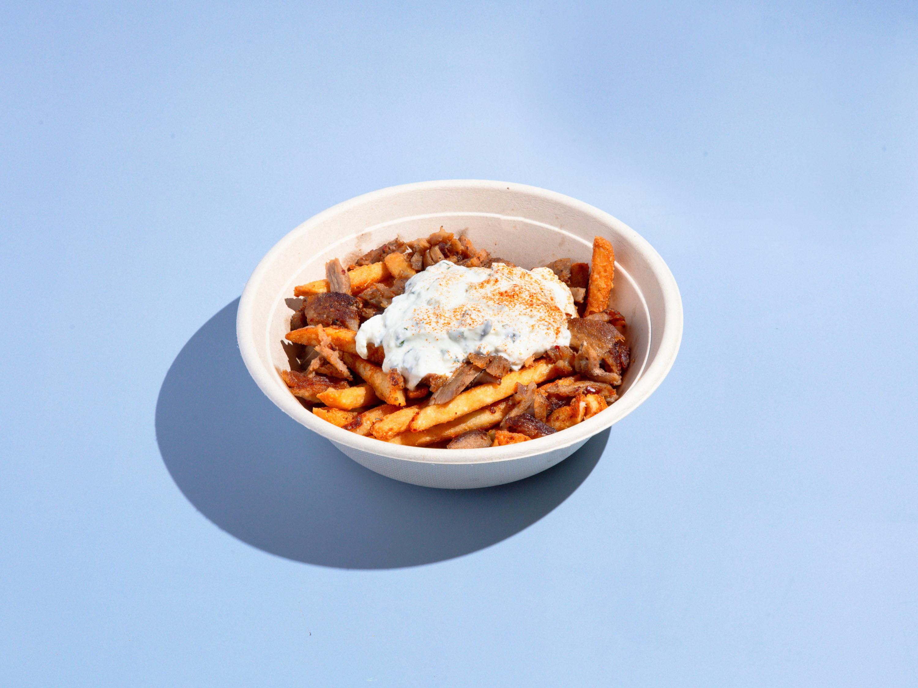 Pork Gyro Fries.