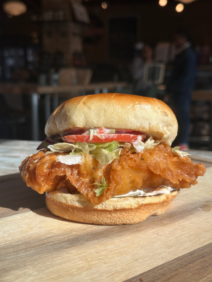 TB Fried Chicken Sandwich.