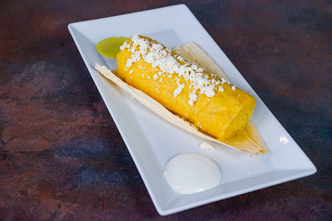 Sweet Corn Tamale.