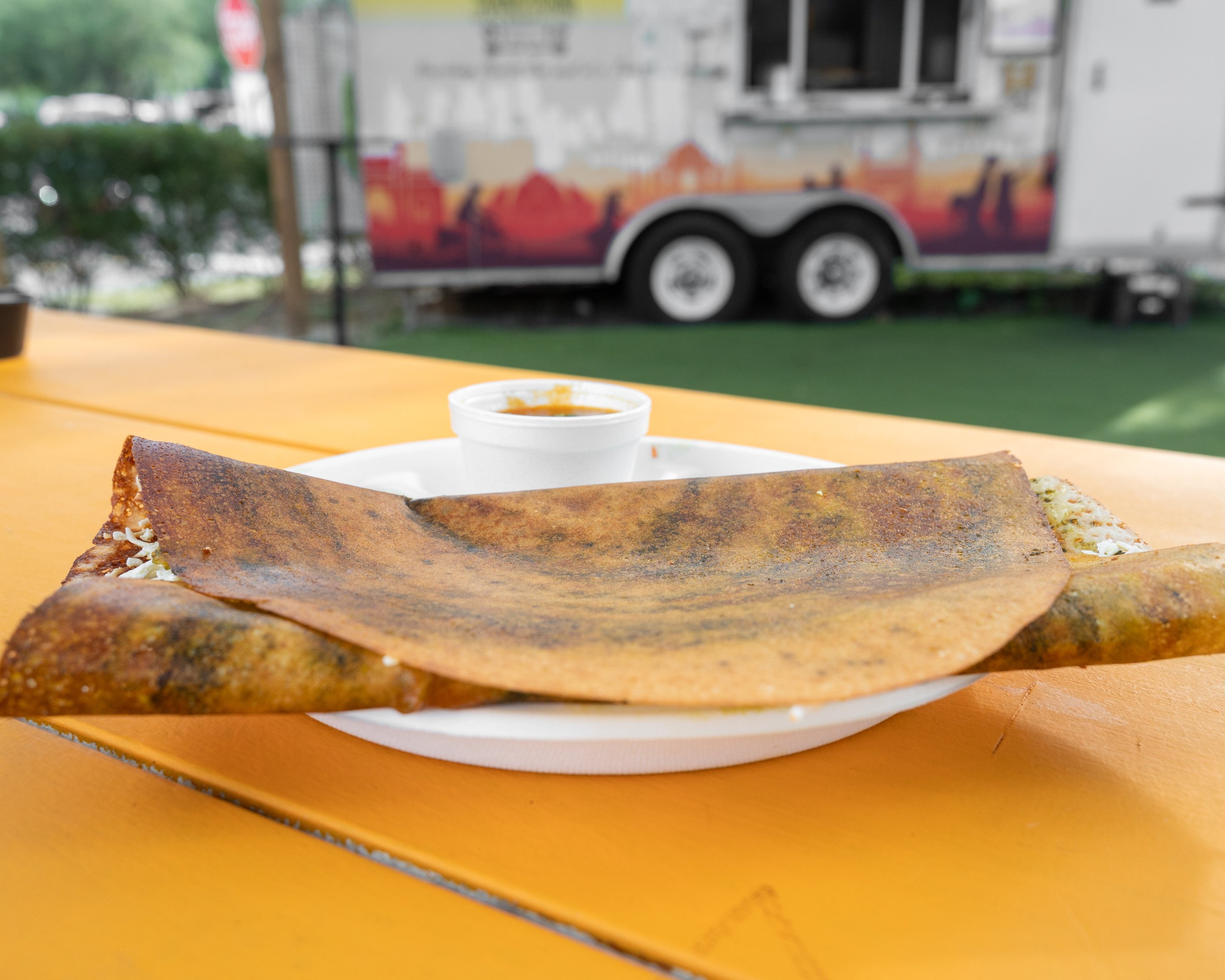 O - Butter Corn Masala Dosa.