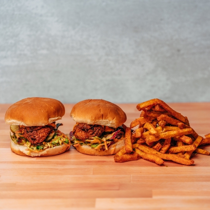 Mu's #3 - 2 Sliders W/ Fries.