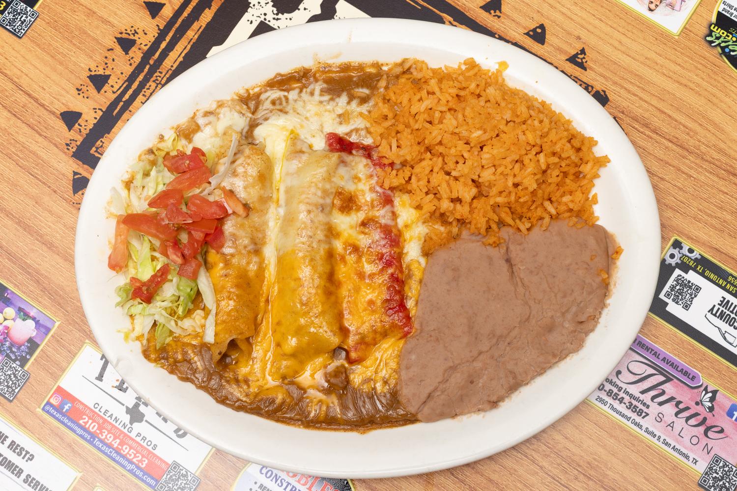 Cheese Enchilada Plate.