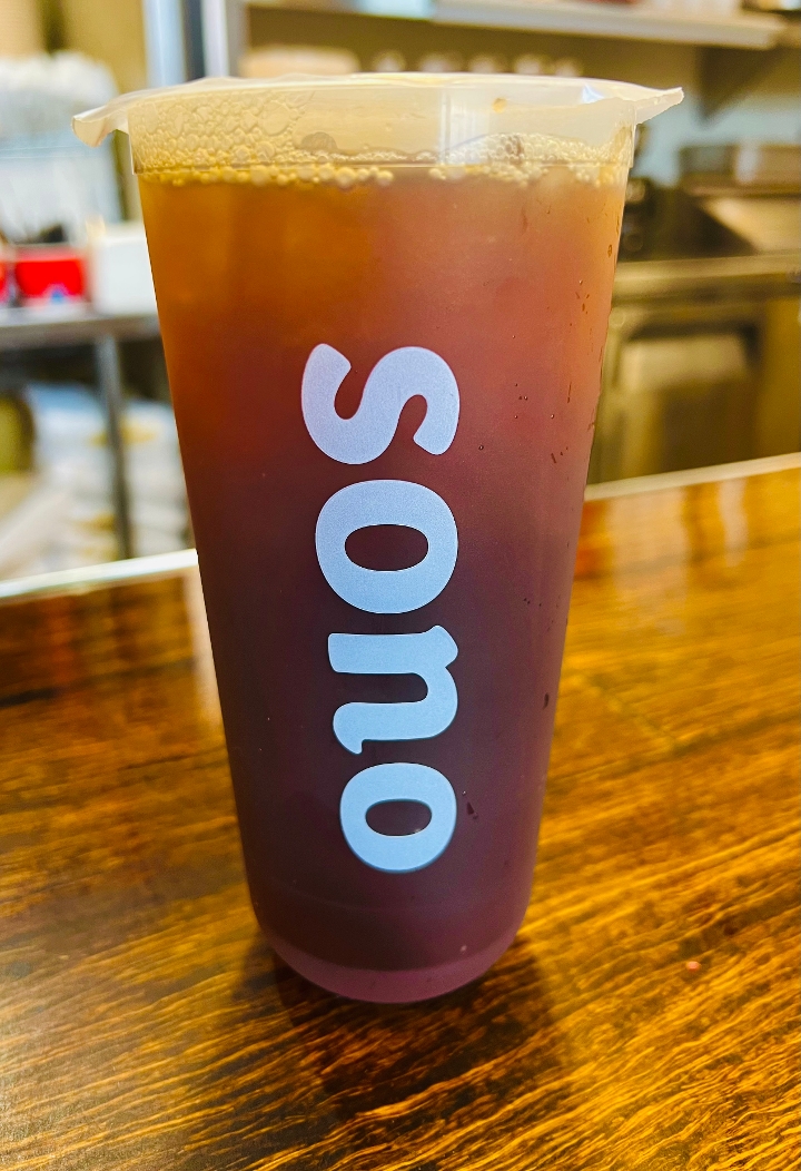 Iced Assam Black Tea (no boba or sugar).