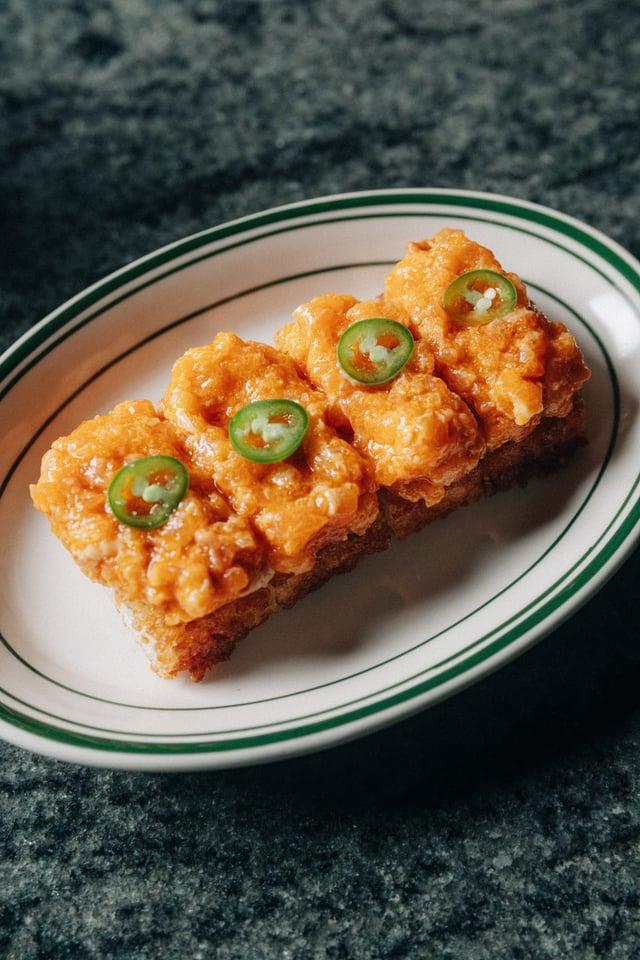 Spicy Salmon Crispy Rice.