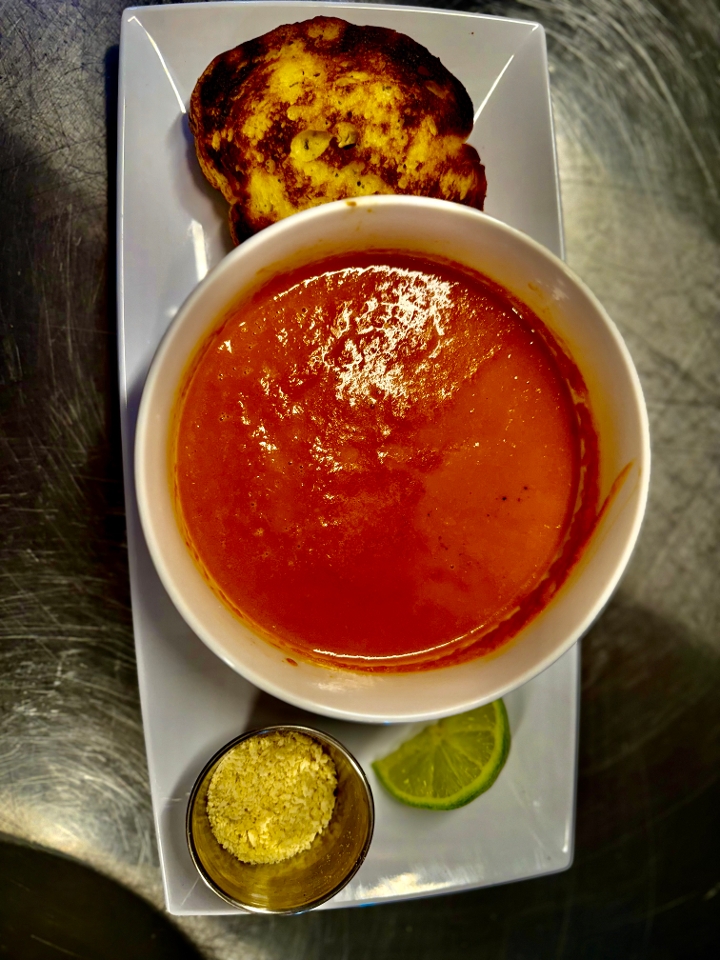 Roasted Red Pepper & Tomato Soup.