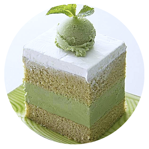 Green Tea Ice Cream Cake.
