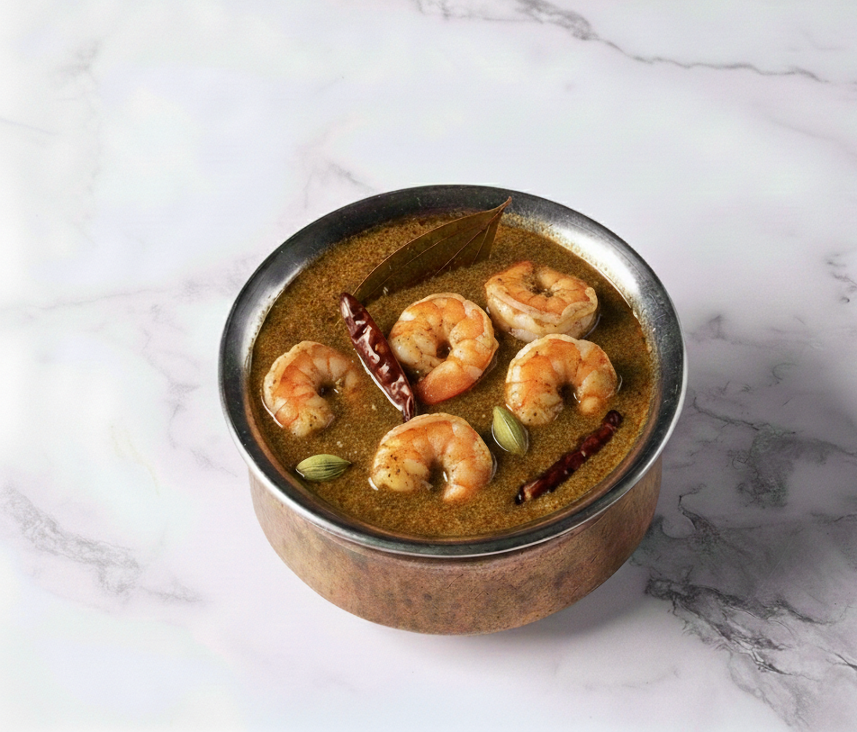 SHRIMP GONGURA CURRY.