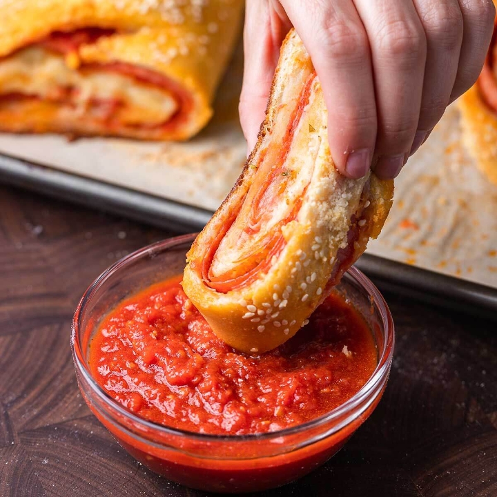 Pepperoni Stromboli.