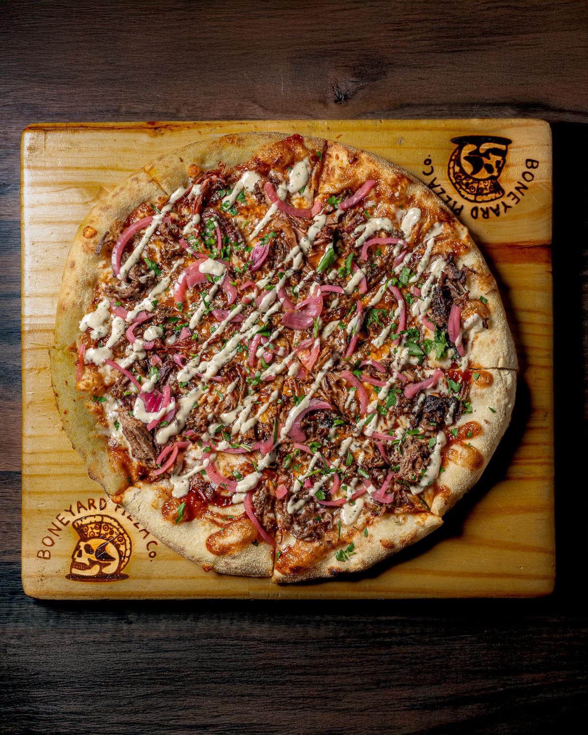 Brisket pizza.