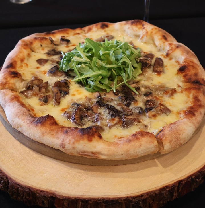 Truffle Mushroom Pizza.