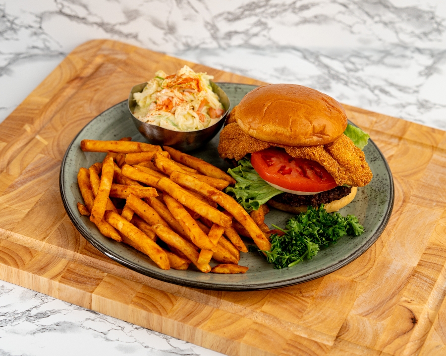 Fried Whitting Sandwich.