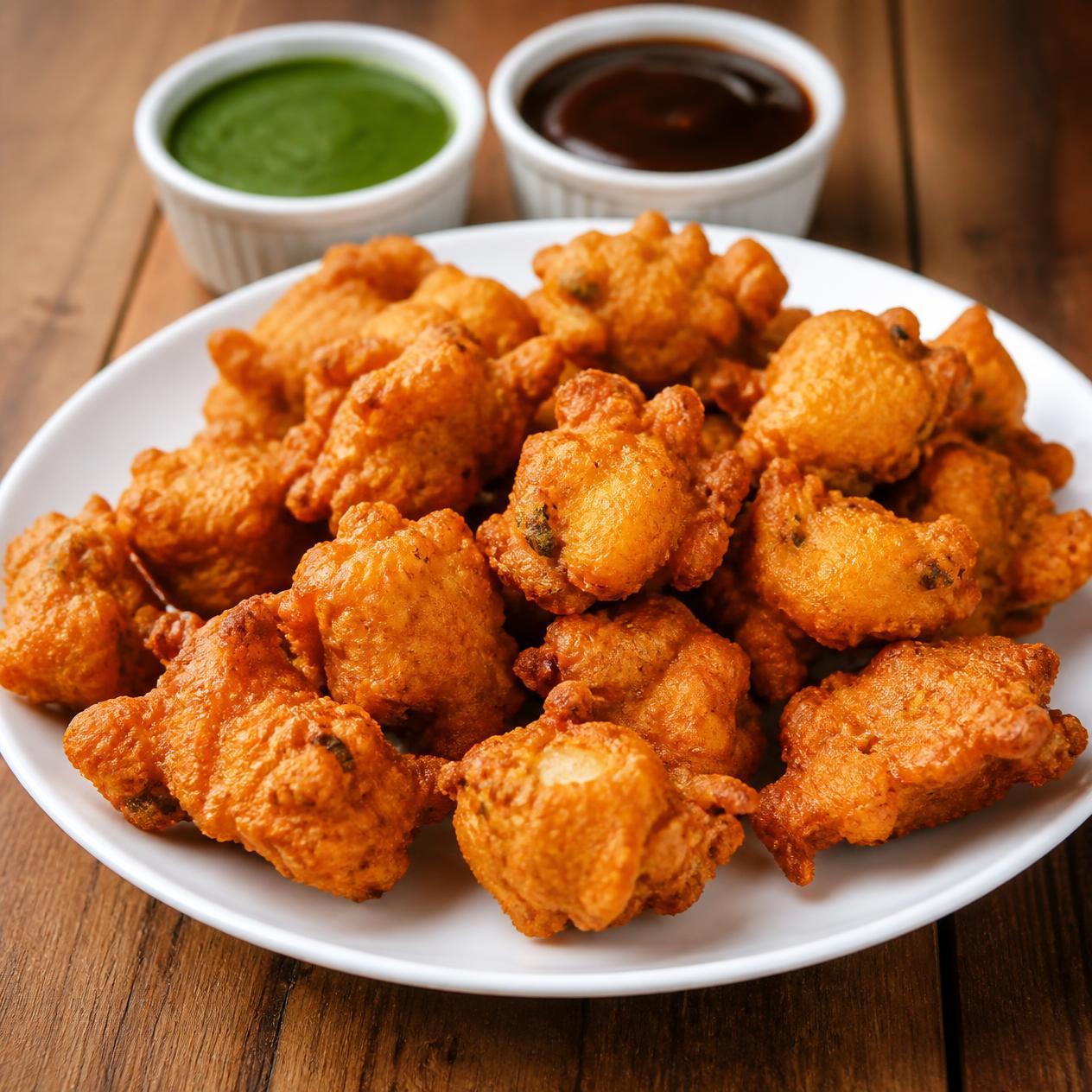 Chicken Pakora (GF, NF, DF).