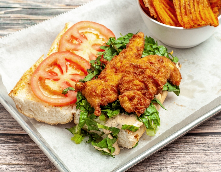 Chicken Finger Po'Boy.
