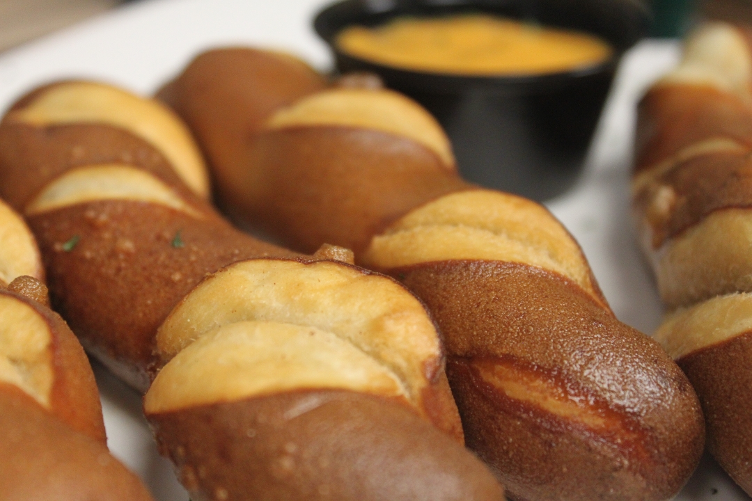 Pretzel Bites with Beer Cheese.