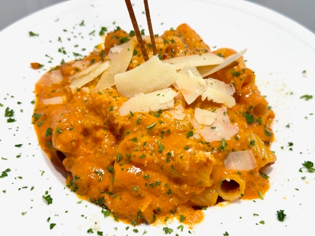 Constantino's Famous Spicy Rigatoni.