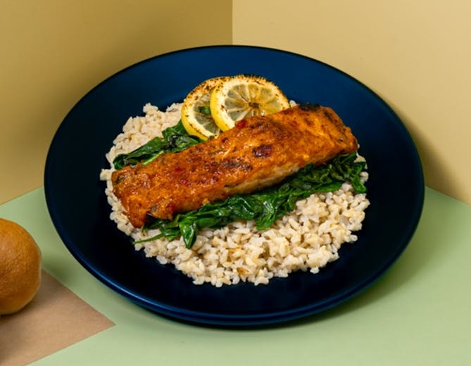 Crusted Salmon Fillet.