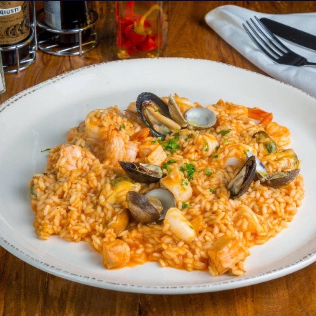 Risotto seafood.