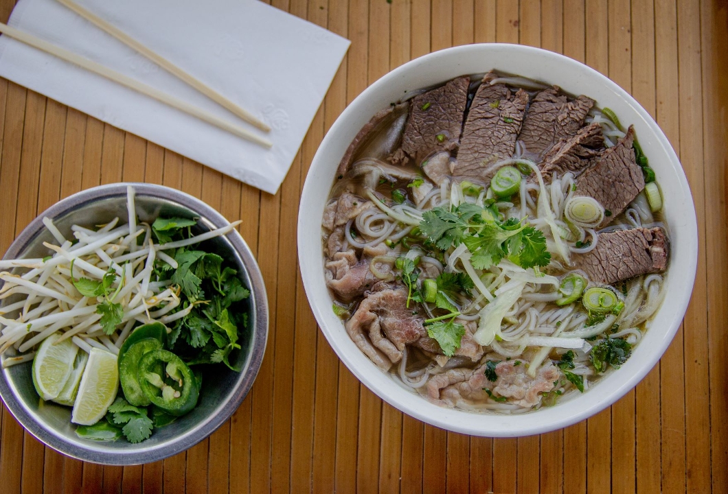 13 Rare Steak and Brisket Pho.