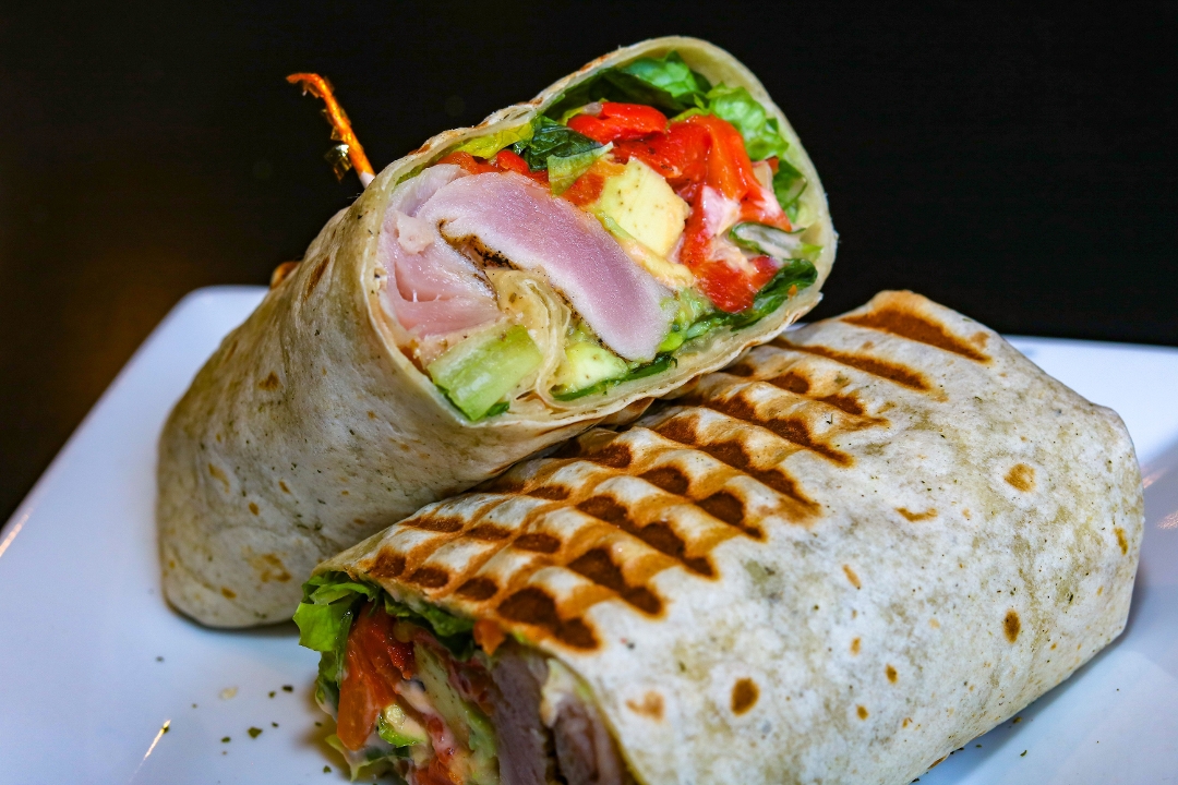 Seared Ahi Tuna Roll Wrap.