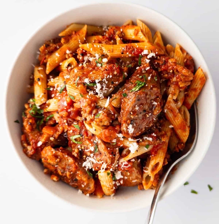 Gluten Free Penne Pasta W/ Marinara Sauce (No Meat).