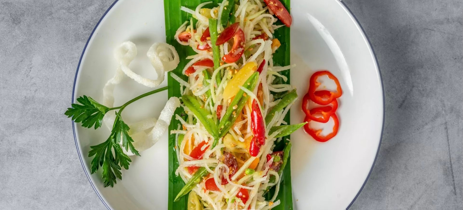 Green papaya salad.