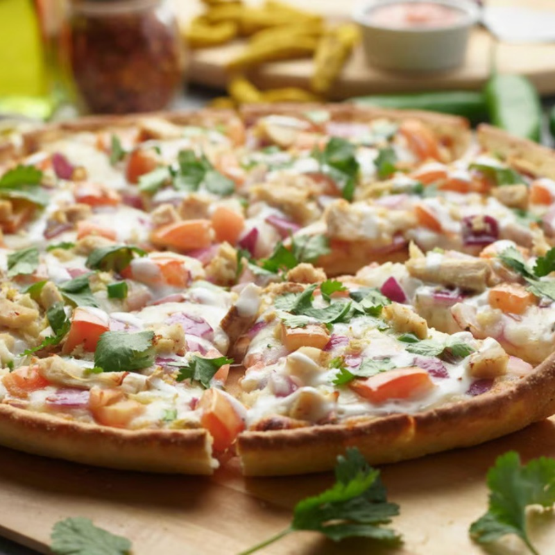 GF Bombay Garlic Chicken Pizzatwist.