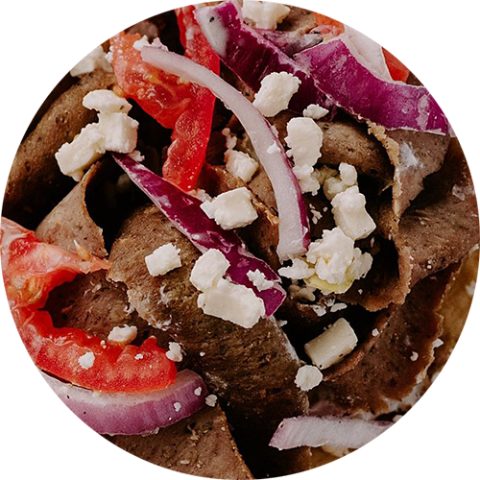 Gyro Loaded Steak Fries.