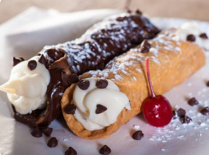 Chocolate Dipped Cannoli.