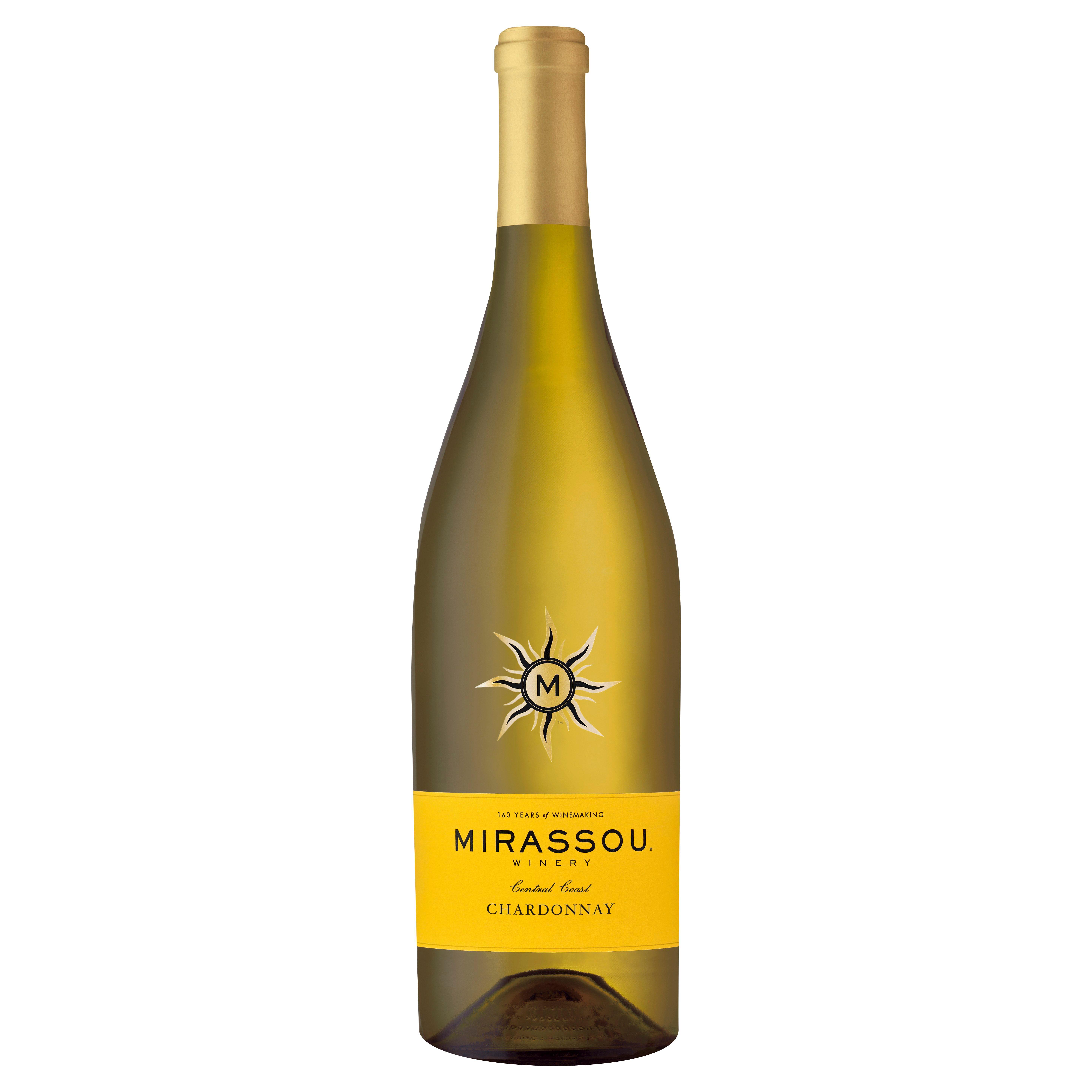 Mirassou Chardonnay - White Wine from California - 750ml Bottle.