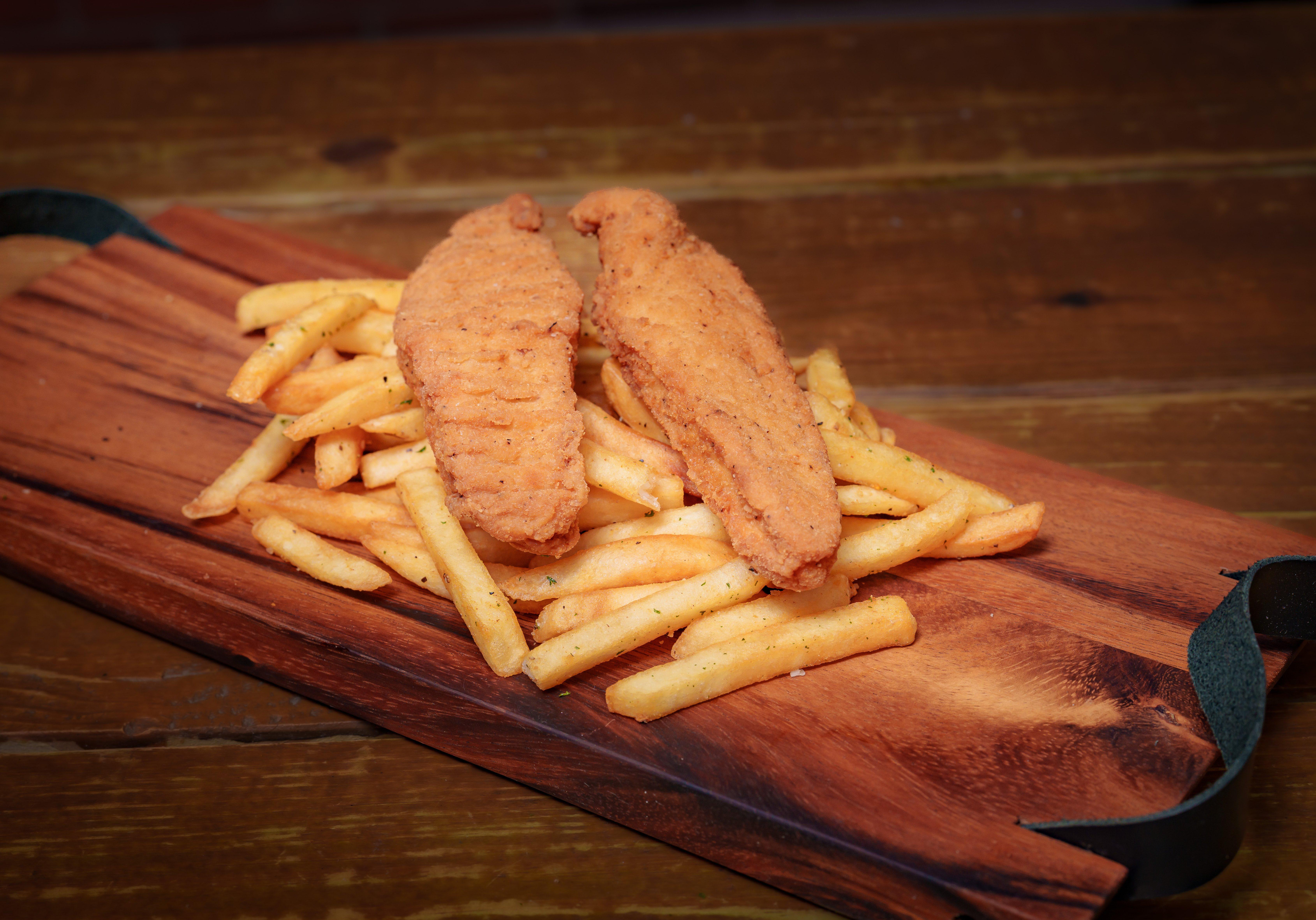 Chicken Tenders & Fries.