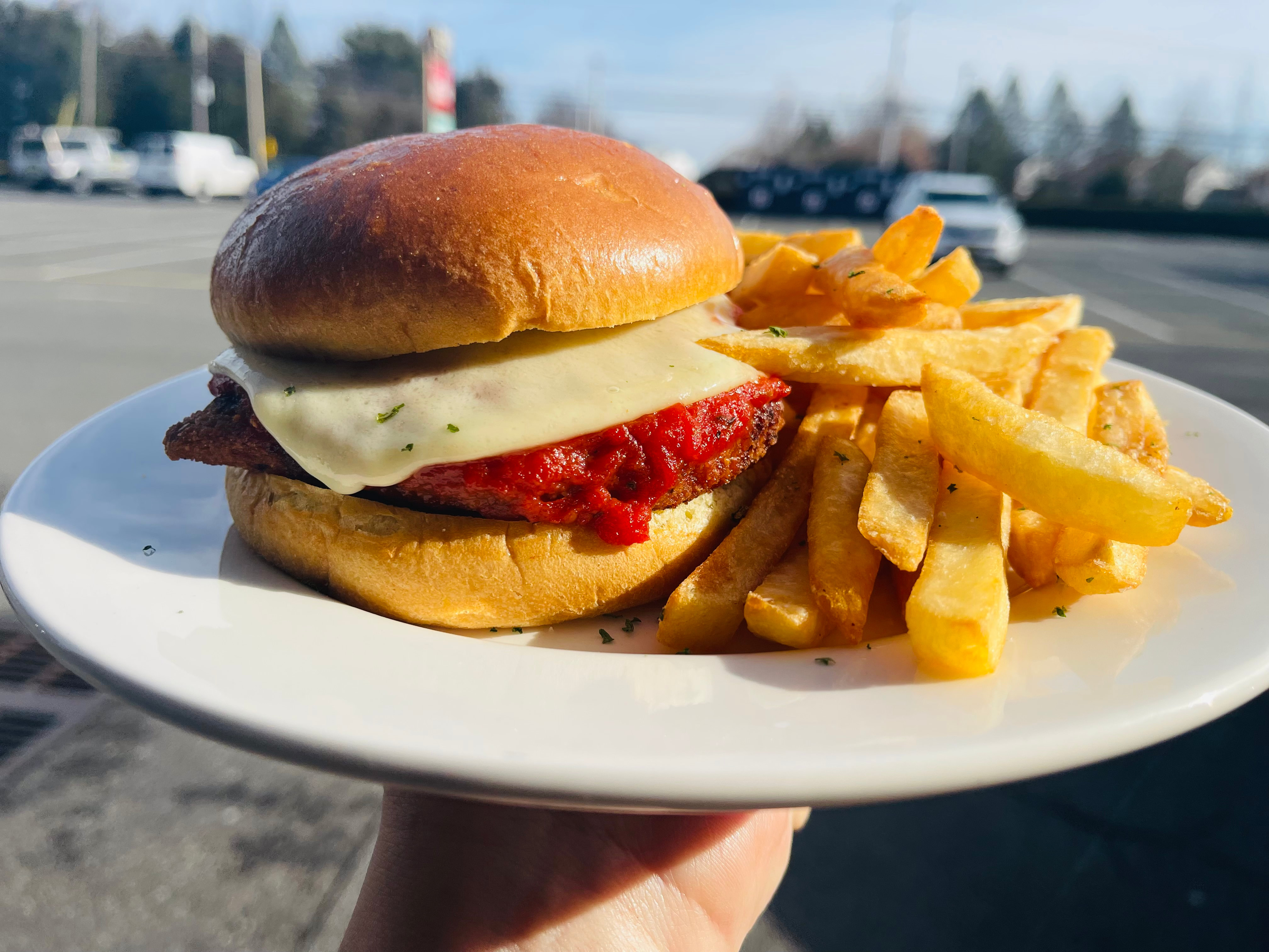 Chicken Parm On Brioche.