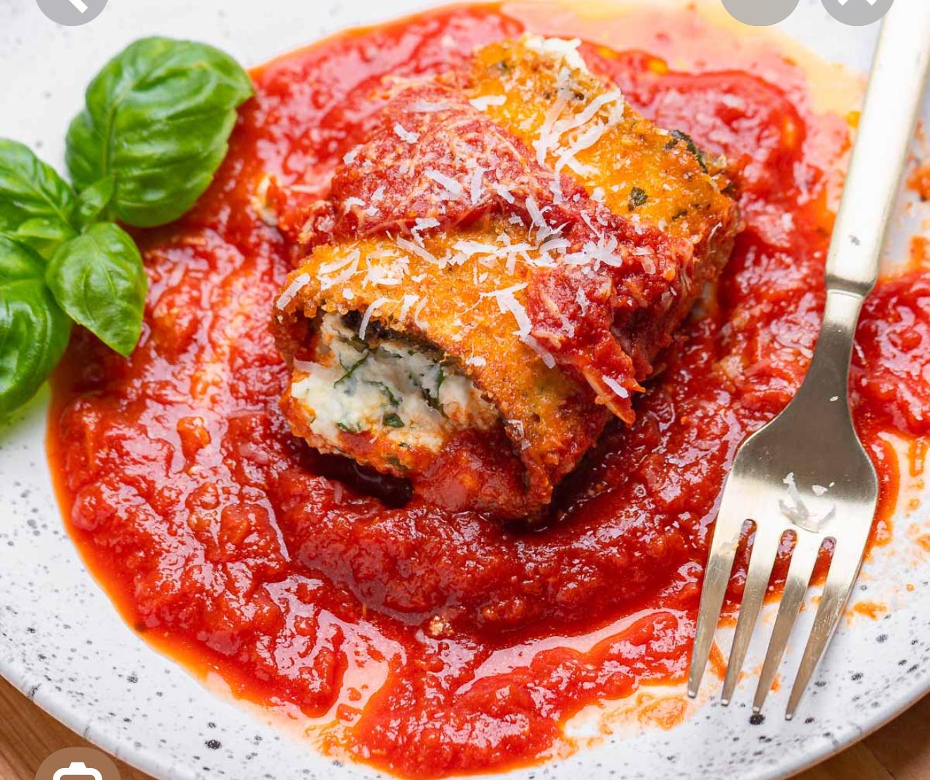 Eggplant Rollatini Dinner.