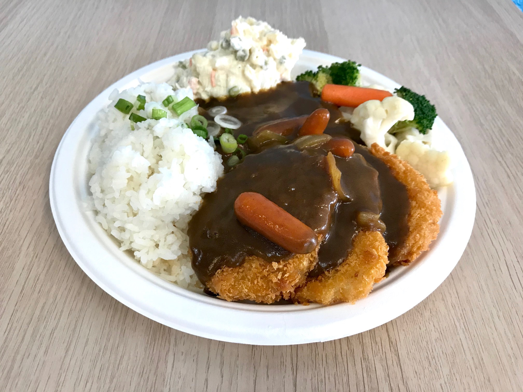 Curry Stew Plate Lunch.