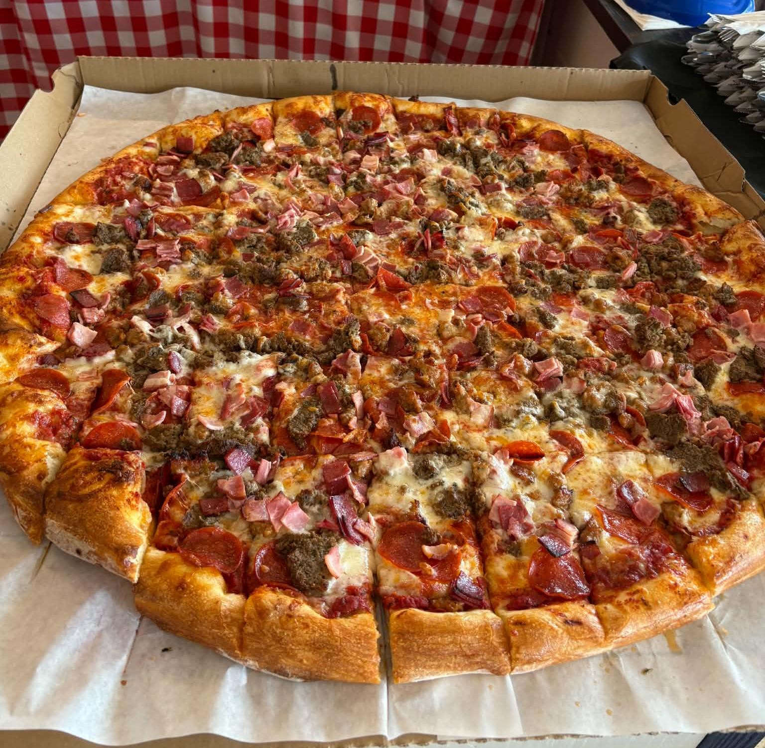 Giant Party Size Pizza.