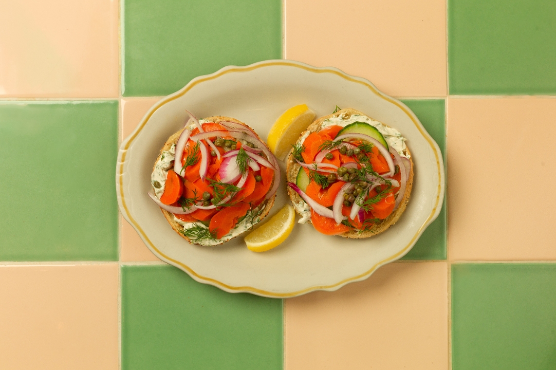 Smoky Carrot Lox Toast.
