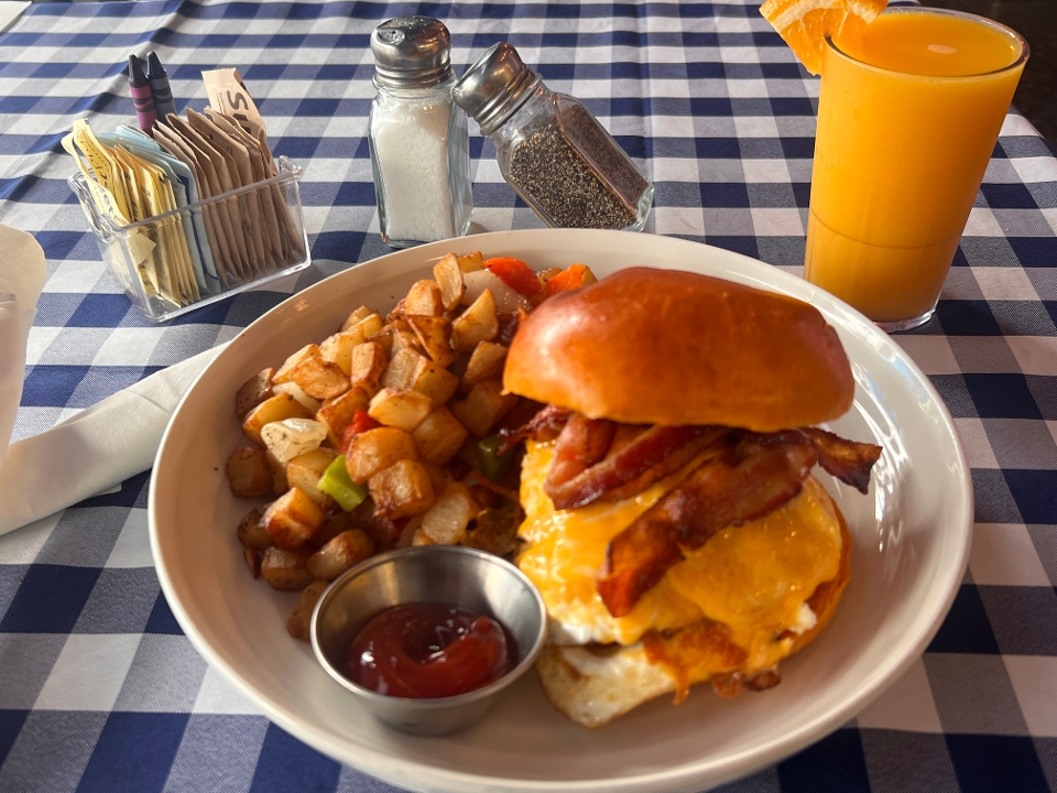 Bacon, Egg & Cheese Sandwich.