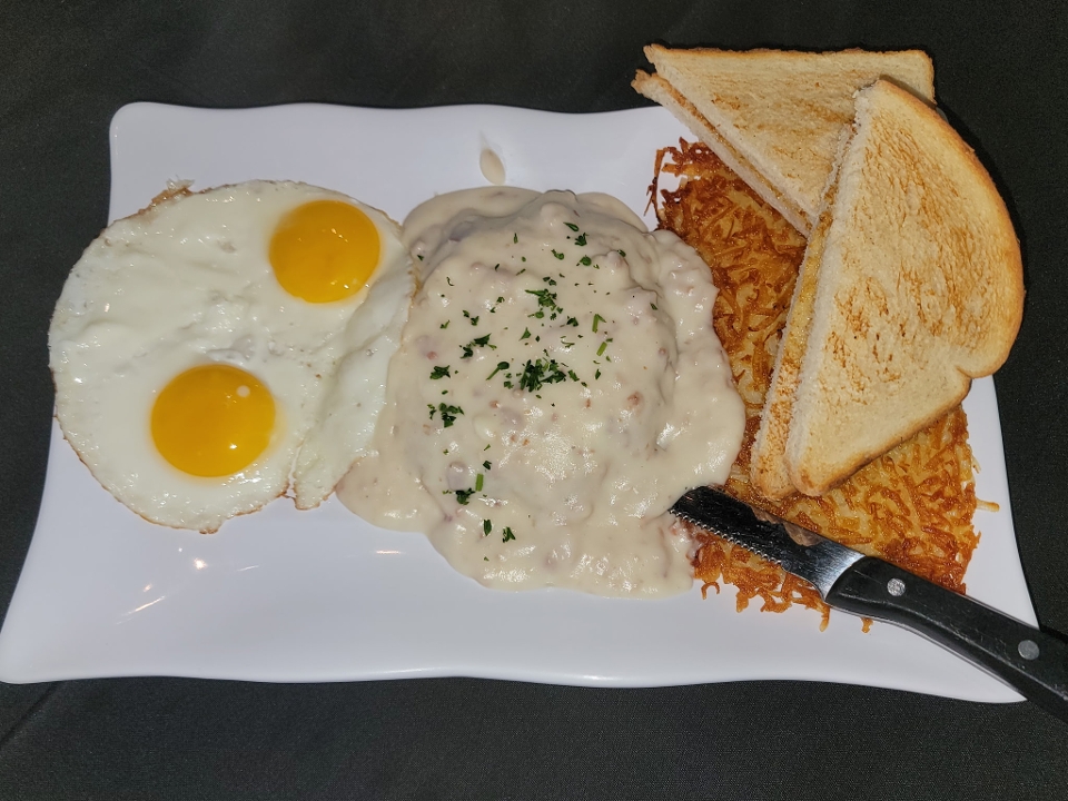 Chicken Fried Steak and Eggs.