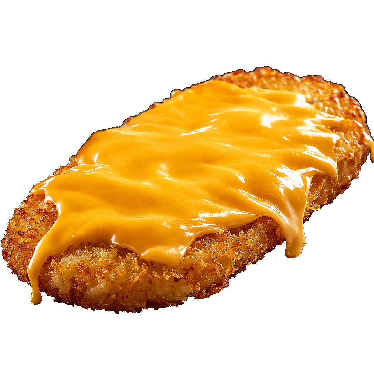 Hashbrown w/American cheese.