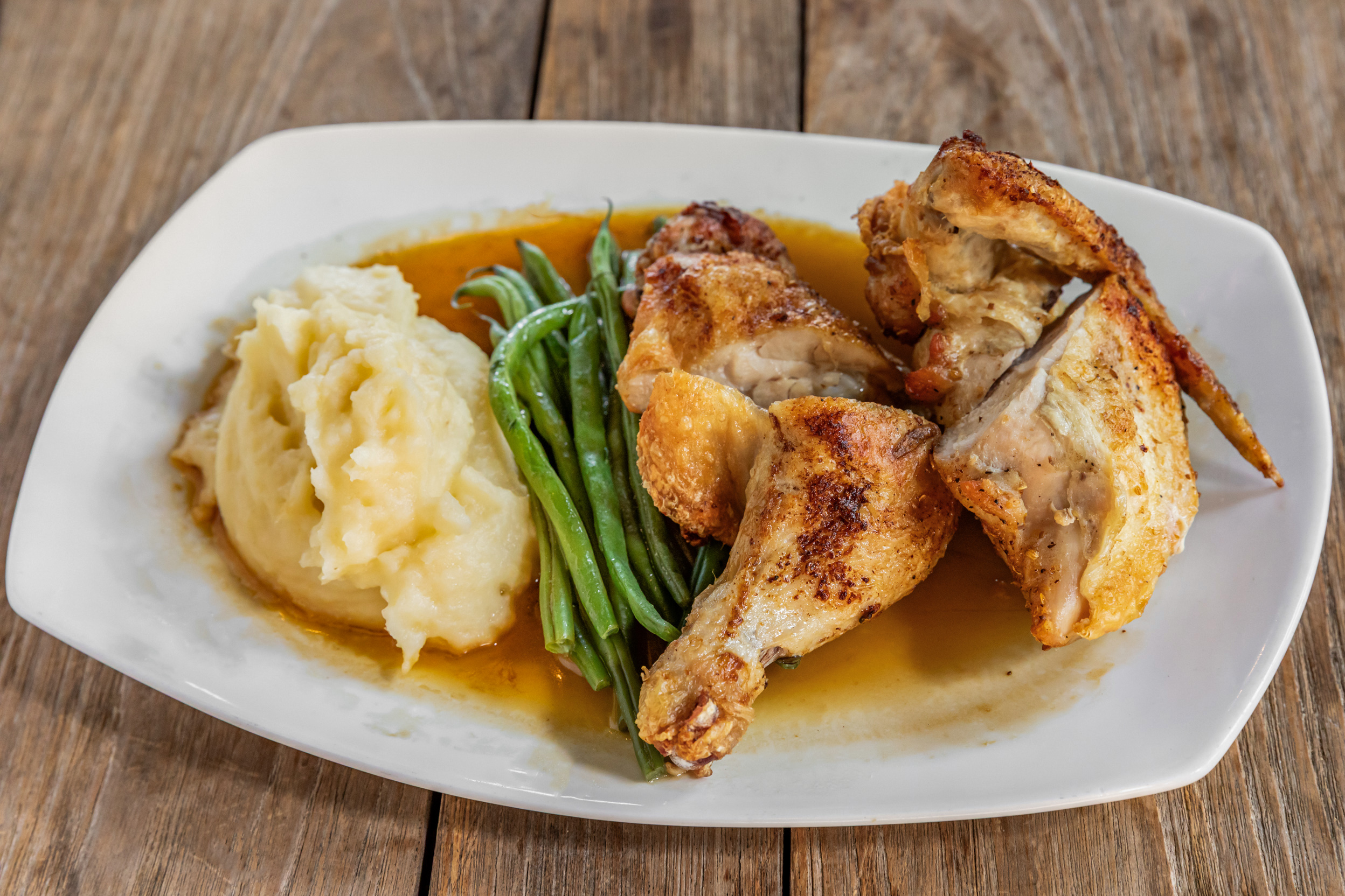 Half Roast Chicken w Ratatouille.