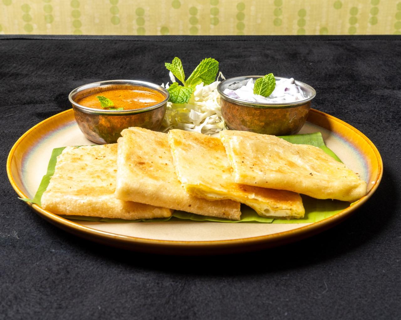 Ceylone Chicken Parotta.