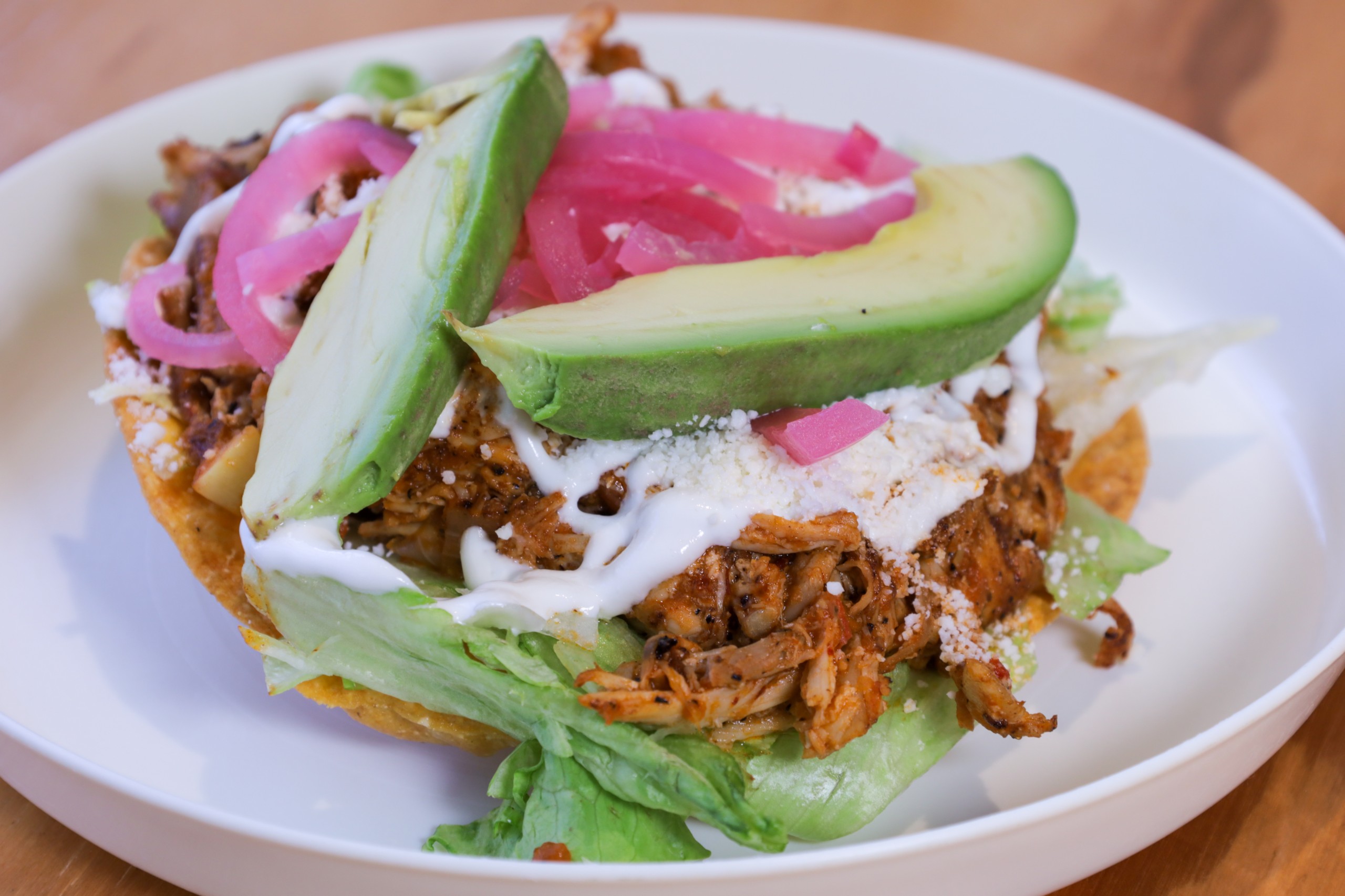 Tostada de Tinga.